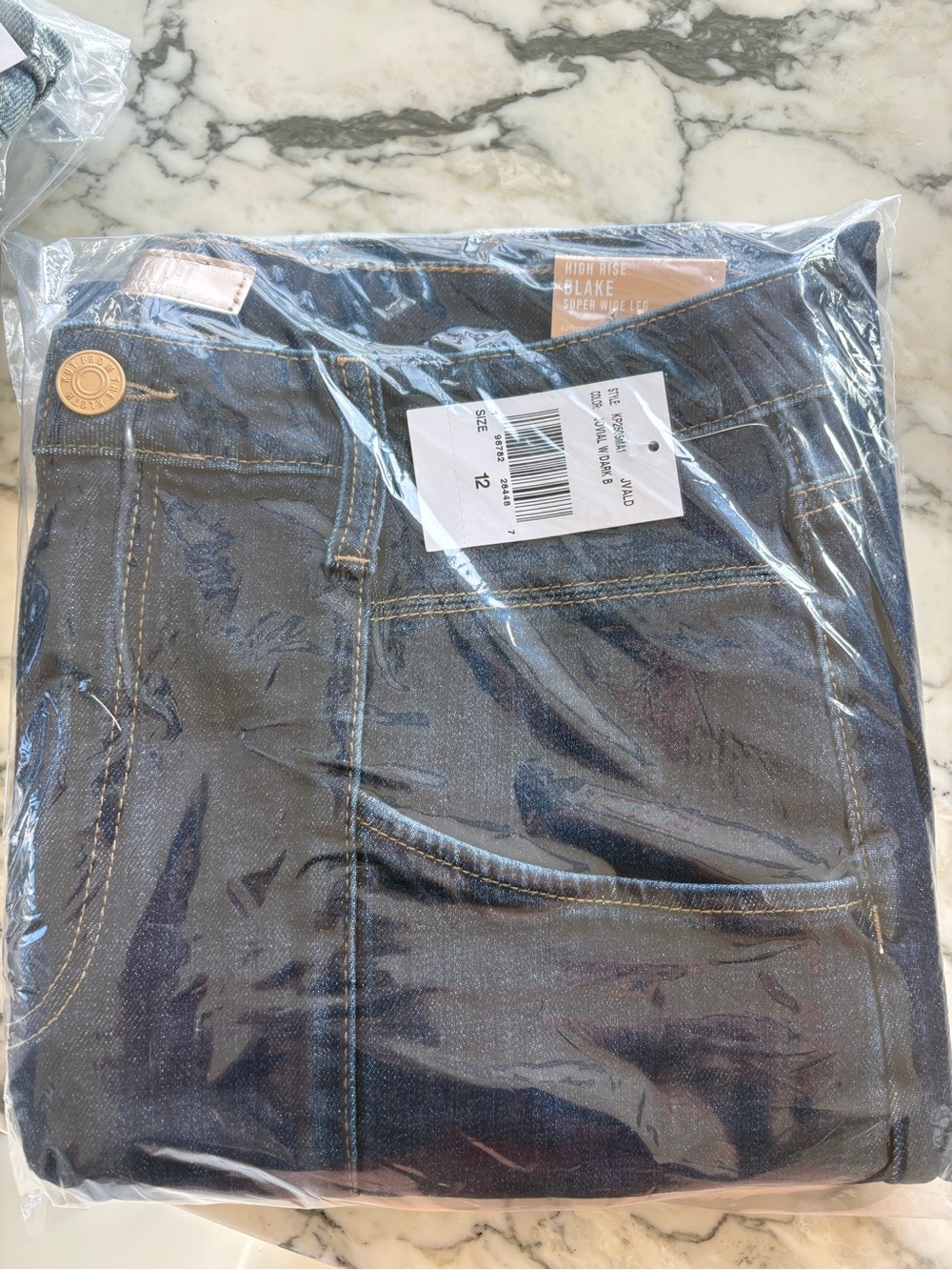 NWT KUT Blake Wide Leg denim jeans sz 12 - Picture 7 of 7